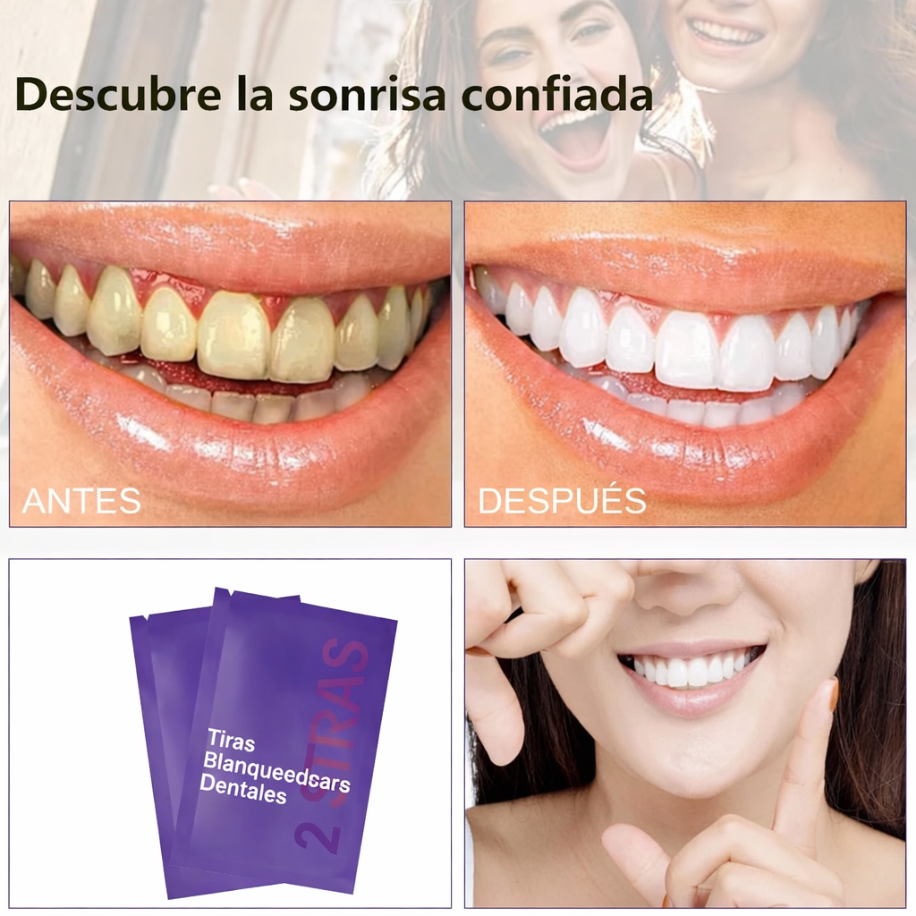 Tiras blanqueadoras de dientes