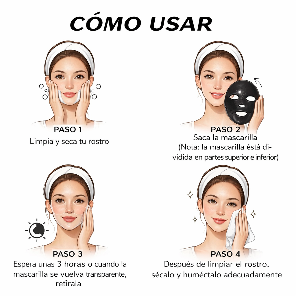 Mascarilla Coreana de Colageno 4 uds x caja