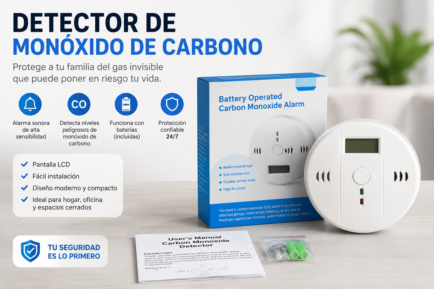 Deteector de Monoxido de Carbono